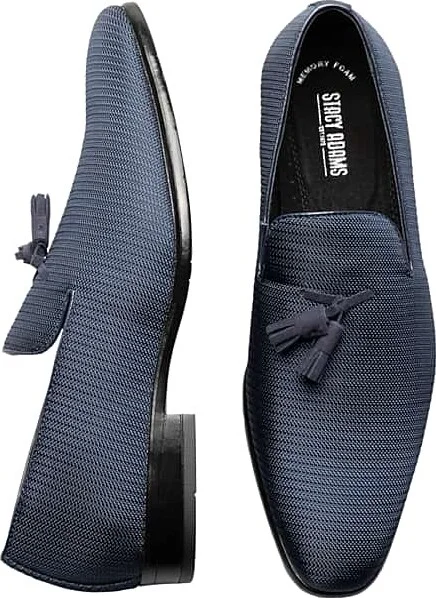 Stacy Adams Men's Tazewell Tasseled Formal Loafers Navy