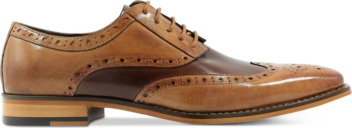Stacy Adams Men's Tinsley Wingtip Oxfords - Tan/Brown - Image 2