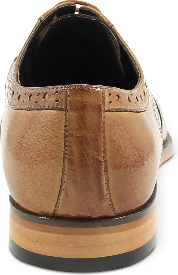 Stacy Adams Men's Tinsley Wingtip Oxfords - Tan/Brown - Image 4