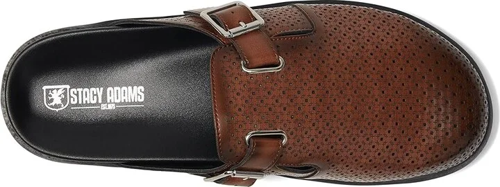 Stacy Adams Montaine Slip-On Clog Men's Lace-up Boots Cognac : 8 M, Rubber - Image 2