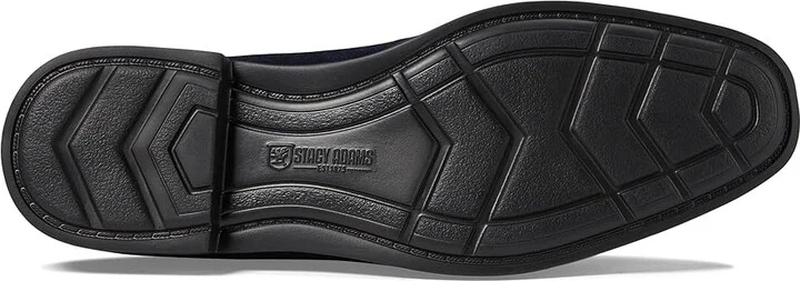 Stacy Adams Paragon Suede Slip On Loafer Men's Lace Up Wing Tip Shoes Navy Suede : 12 M, Leather - Image 3