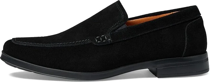 Stacy Adams Pelton Moc Toe Slip-On Men's Shoes Black : 7 M, Suede - Image 6