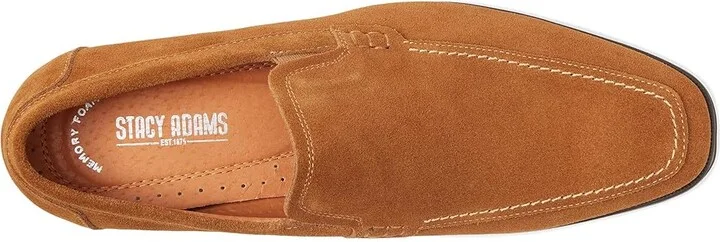 Stacy Adams Pelton Moc Toe Slip-On Men's Shoes Tan : 7 M, Suede - Image 2