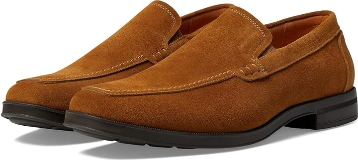 Stacy Adams Pelton Moc Toe Slip-On Men's Shoes Tan : 7 M, Suede