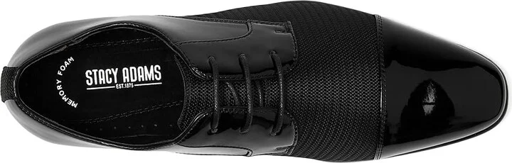 Stacy Adams Pharaoh Cap Toe Oxford Men's Lace Up Wing Tip Shoes Black : 15 M, Lace/Leather/Rubber - Image 2