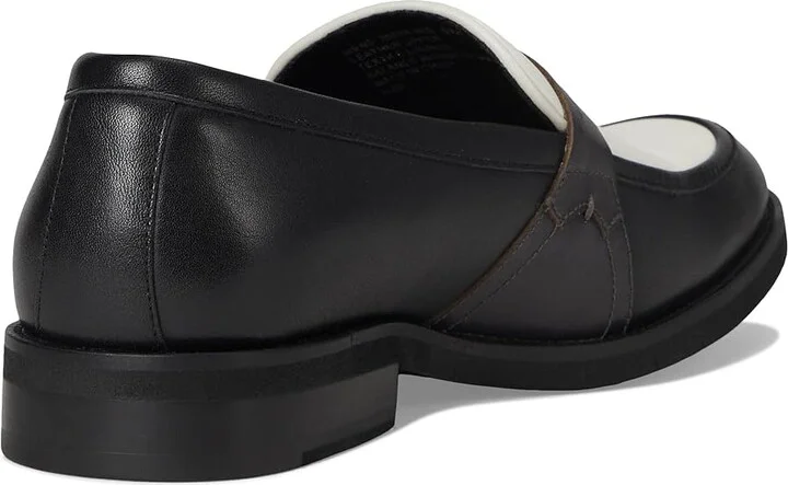 Stacy Adams Prichard Penny Slip-On Men's Lace Up Wing Tip Shoes Black/Gray/White : 10 M, Leather - Image 4