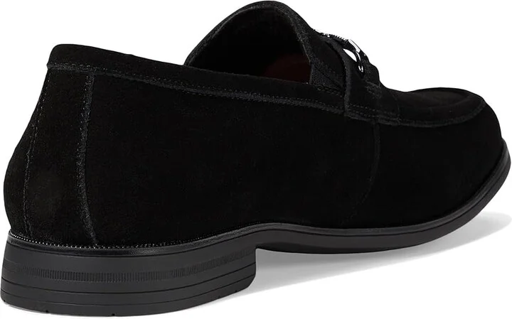 Stacy Adams Ravelle Moc Toe Bit Slip-On Men's Lace Up Wing Tip Shoes Black Suede : 11.5 M, Microfiber/Rubber/Suede - Image 4