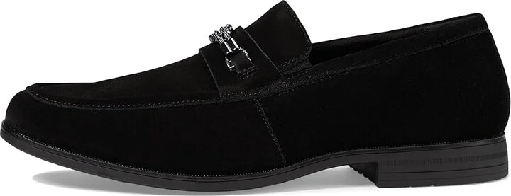 Stacy Adams Ravelle Moc Toe Bit Slip-On Men's Lace Up Wing Tip Shoes Black Suede : 11.5 M, Microfiber/Rubber/Suede - Image 6