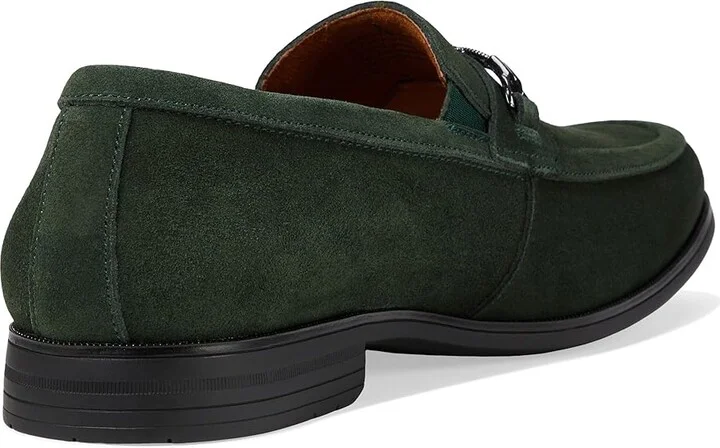 Stacy Adams Ravelle Moc Toe Bit Slip-On Men's Lace Up Wing Tip Shoes Green Suede : 9 M, Microfiber/Rubber/Suede - Image 4