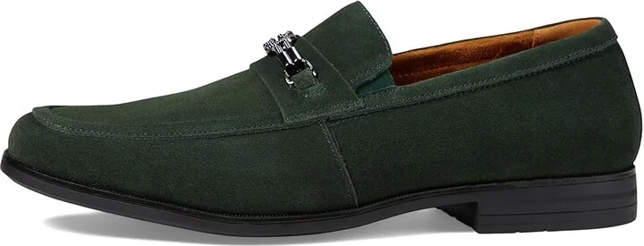 Stacy Adams Ravelle Moc Toe Bit Slip-On Men's Lace Up Wing Tip Shoes Green Suede : 9 M, Microfiber/Rubber/Suede - Image 6