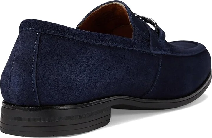 Stacy Adams Ravelle Moc Toe Bit Slip-On Men's Lace Up Wing Tip Shoes Navy Suede : 11.5 M, Microfiber/Rubber/Suede - Image 4
