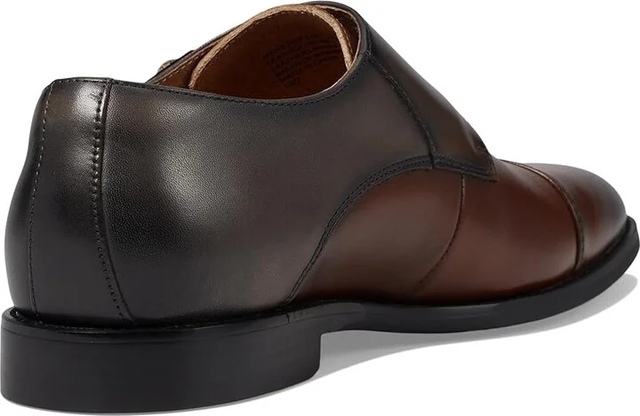 Stacy Adams Raythorne Cap Toe Double Monk Men's Lace Up Wing Tip Shoes Brown/Gray : 7.5 M, Leather - Image 4