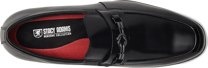 Stacy Adams Rellaire Moc Toe Bit Slip-On Men's Lace Up Wing Tip Shoes Black : 14 M, Leather - Image 2