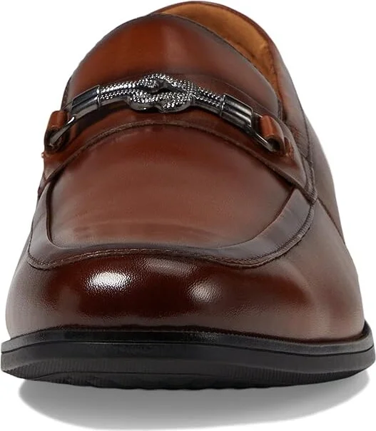 Stacy Adams Rellaire Moc Toe Bit Slip-On Men's Lace Up Wing Tip Shoes Cognac : 14 M, Leather - Image 5