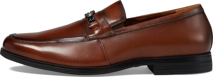 Stacy Adams Rellaire Moc Toe Bit Slip-On Men's Lace Up Wing Tip Shoes Cognac : 14 M, Leather - Image 6