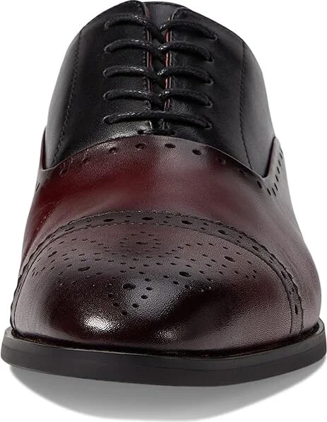 Stacy Adams Reynolds Cap Toe Lace-Up Men's Lace Up Wing Tip Shoes Burgundy : 7 M, Leather - Image 5