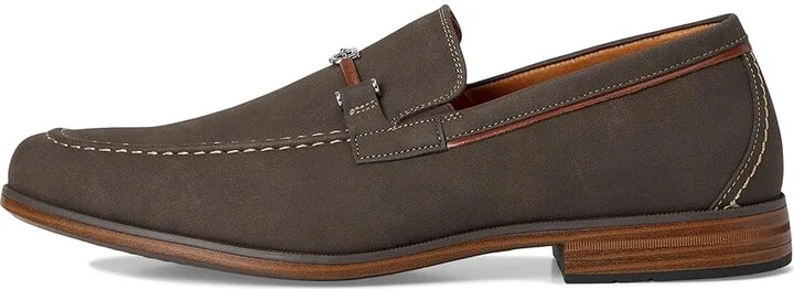 Stacy Adams Richardson Moc Toe Slip-On Men's Shoes Brown : 12 M, Synthetic - Image 6