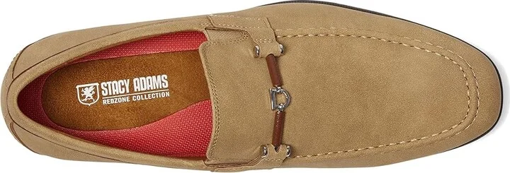 Stacy Adams Richardson Moc Toe Slip-On Men's Shoes Khaki : 9.5 M, Synthetic - Image 2