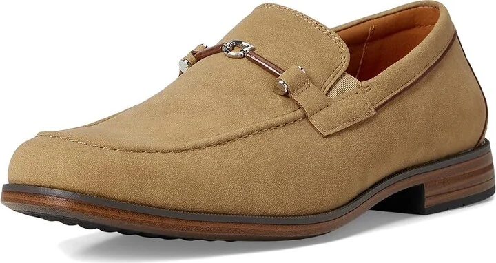 Stacy Adams Richardson Moc Toe Slip-On Men's Shoes Khaki : 9.5 M, Synthetic - Image 5