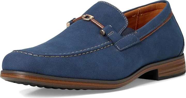 Stacy Adams Richardson Moc Toe Slip-On Men's Shoes Navy : 14 M, Synthetic - Image 5