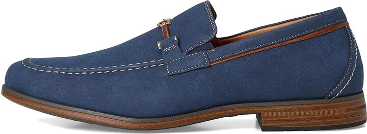 Stacy Adams Richardson Moc Toe Slip-On Men's Shoes Navy : 14 M, Synthetic - Image 6