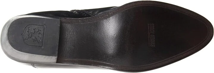 Stacy Adams Santos Plain Toe Side Zip Boot Men's Shoes Black Leather : 7 D - Medium - Image 4