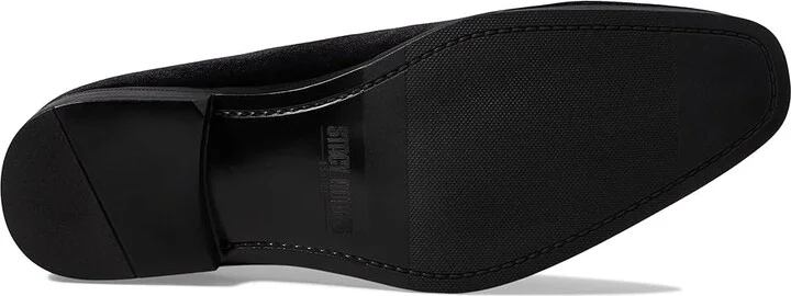 Stacy Adams Savian Velour Slip-On Men's Lace Up Wing Tip Shoes Black : 7.5 M, Mesh/Rubber/Satin - Image 3
