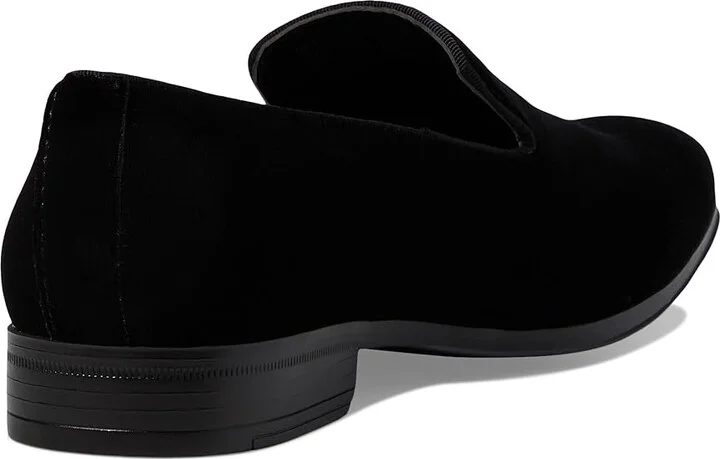 Stacy Adams Savian Velour Slip-On Men's Lace Up Wing Tip Shoes Black : 7.5 M, Mesh/Rubber/Satin - Image 4