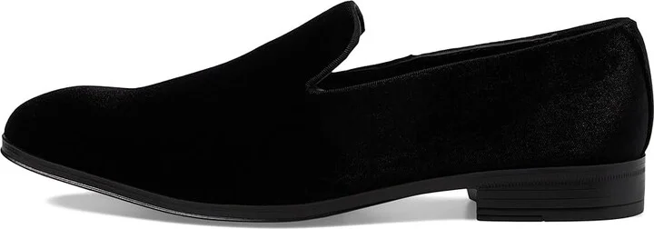 Stacy Adams Savian Velour Slip-On Men's Lace Up Wing Tip Shoes Black : 7.5 M, Mesh/Rubber/Satin - Image 6