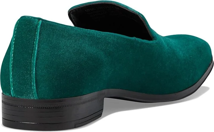 Stacy Adams Savian Velour Slip-On Men's Lace Up Wing Tip Shoes Emerald : 10 M, Mesh/Rubber/Satin - Image 4