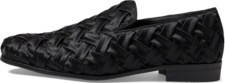 Stacy Adams Savoir Satin Slip-On Men's Lace Up Wing Tip Shoes Black : 8.5 M, Polyester - Image 6