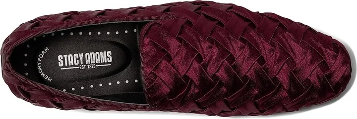 Stacy Adams Savoir Satin Slip-On Men's Lace Up Wing Tip Shoes Burgundy : 7 M - Image 2