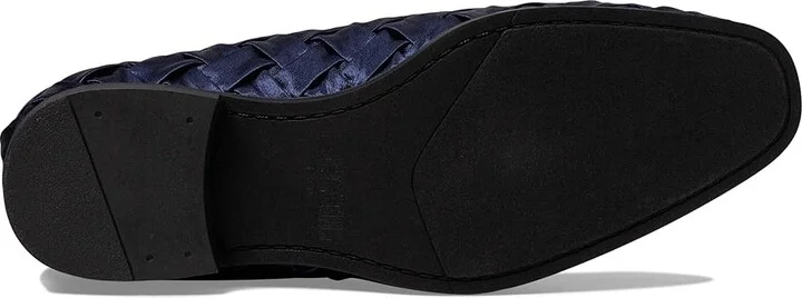 Stacy Adams Savoir Satin Slip-On Men's Lace Up Wing Tip Shoes Navy : 8.5 M - Image 3