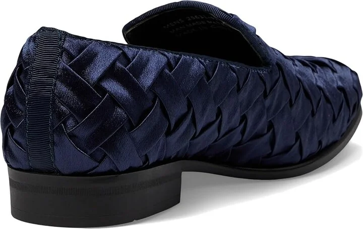 Stacy Adams Savoir Satin Slip-On Men's Lace Up Wing Tip Shoes Navy : 8.5 M - Image 4