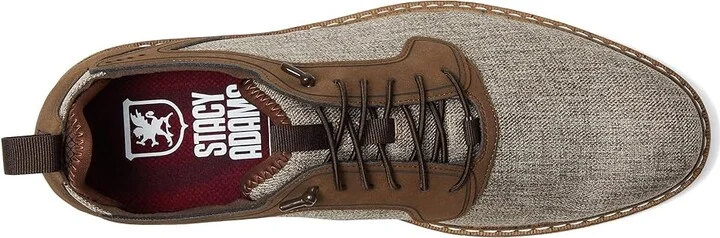 Stacy Adams Scanlan Elastic Lace Men's Shoes Brown : 8 M, Synthetic - Image 2