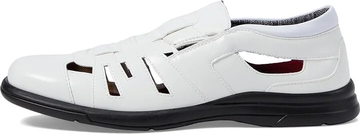 Stacy Adams Scobel Fisherman Sandal Men's Sandals White : 12 M, Leather - Image 6