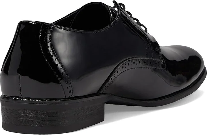 Stacy Adams Scottie Lace-Up Men's Lace Up Wing Tip Shoes Black Patent : 8 W, Leather - Image 4