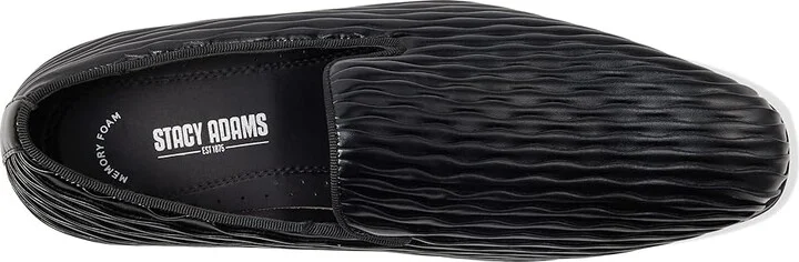Stacy Adams Seismith Slip-On Men's Lace Up Wing Tip Shoes Black : 10.5 M, Leather - Image 2