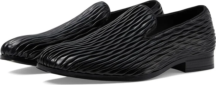 Stacy Adams Seismith Slip-On Men's Lace Up Wing Tip Shoes Black : 10.5 M, Leather