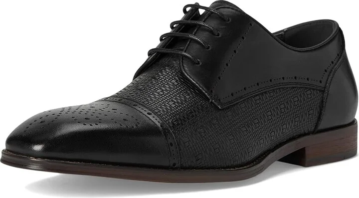 Stacy Adams Silsbury Cap Toe Lace-Up Men's Lace Up Wing Tip Shoes Black : 10.5 M, Lace/Leather/Rubber - Image 5