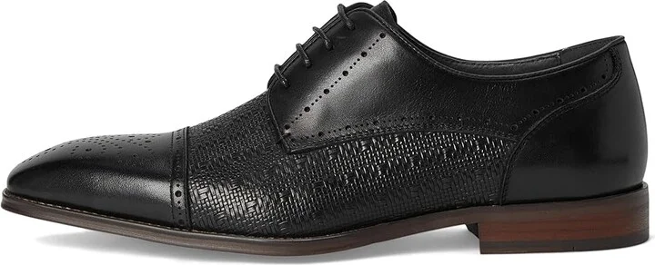 Stacy Adams Silsbury Cap Toe Lace-Up Men's Lace Up Wing Tip Shoes Black : 10.5 M, Lace/Leather/Rubber - Image 6