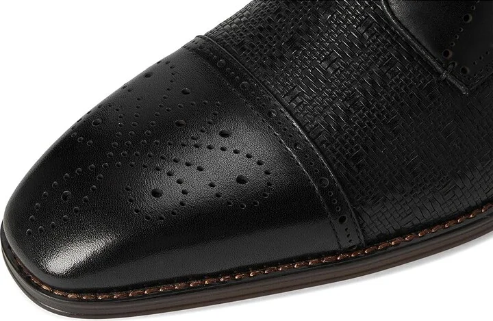 Stacy Adams Silsbury Cap Toe Lace-Up Men's Lace Up Wing Tip Shoes Black : 10.5 M, Lace/Leather/Rubber - Image 7