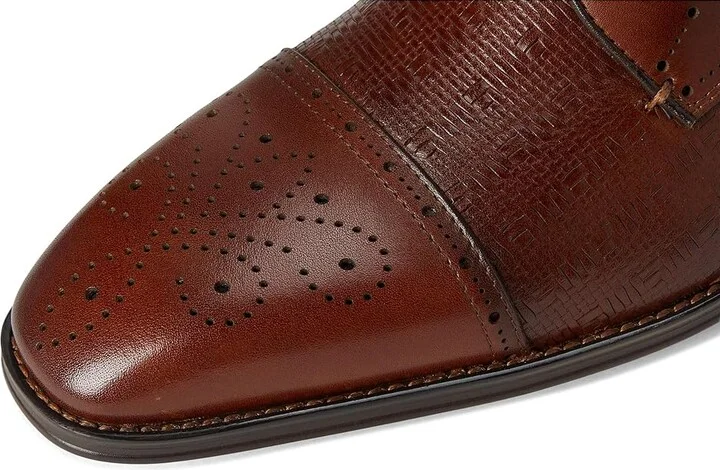 Stacy Adams Silsbury Cap Toe Lace-Up Men's Lace Up Wing Tip Shoes Cognac : 10 M, Lace/Leather/Rubber - Image 7