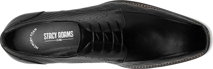 Stacy Adams Simmons Bike Toe Lace-Up Men's Lace Up Wing Tip Shoes Black : 9 M, Leather - Image 2