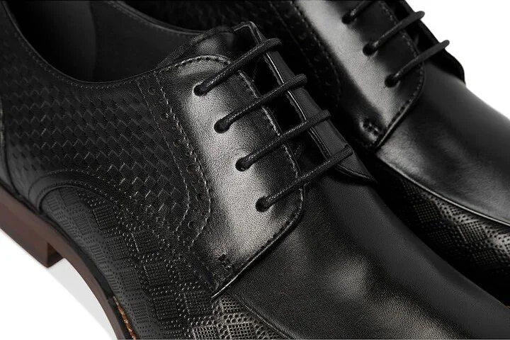 Stacy Adams Simmons Bike Toe Lace-Up Men's Lace Up Wing Tip Shoes Black : 9 M, Leather - Image 7