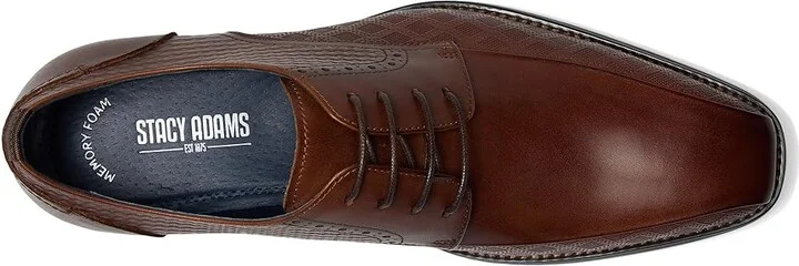 Stacy Adams Simmons Bike Toe Lace-Up Men's Lace Up Wing Tip Shoes Cognac : 11 M, Leather - Image 2