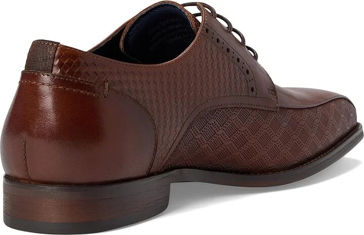 Stacy Adams Simmons Bike Toe Lace-Up Men's Lace Up Wing Tip Shoes Cognac : 11 M, Leather - Image 4