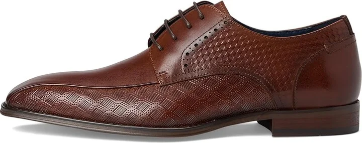 Stacy Adams Simmons Bike Toe Lace-Up Men's Lace Up Wing Tip Shoes Cognac : 11 M, Leather - Image 6