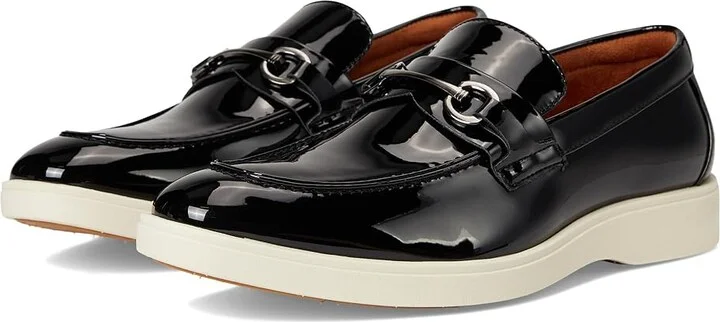Stacy Adams Slayton Moc Toe Slip-On Men's Lace-up Boots Black Patent : 9 M