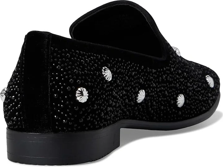 Stacy Adams Spangle Rhinestone Slip-On Men's Lace Up Wing Tip Shoes Black/Silver : 7.5 M, Leather - Image 4